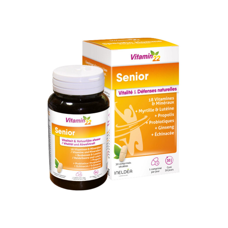 Vitamin'22 Senior 30 comprimés sécables Vitamin'22 Senior 30 comprimés sécables
