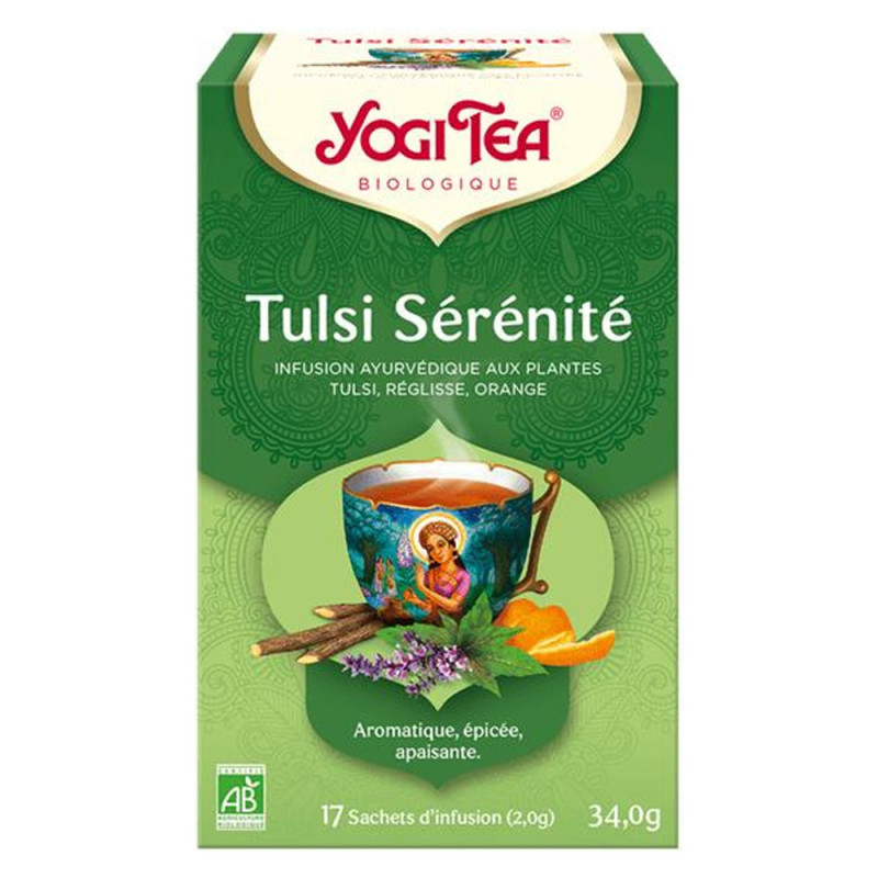 Yogi Tea Tulsi Sérénité bio 17 sachets Yogi Tea Tulsi Sérénité bio 17 sachets