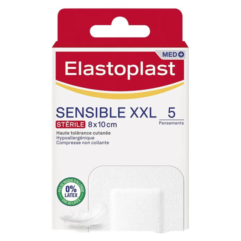Elastoplast Sensible XXL 5 Pansements stériles 8x10cm Elastoplast Sensible XXL 5 Pansements stériles 8x10cm