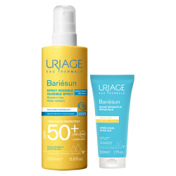 Uriage Bariésun Spray invisible très haute protection SPF50+ 200ml + Baume réparateur 50ml