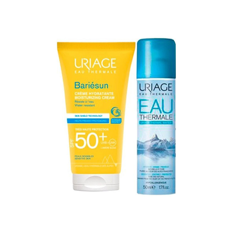Uriage Bariésun Crème hydratante SPF50+ 50ml + Eau thermale 50ml