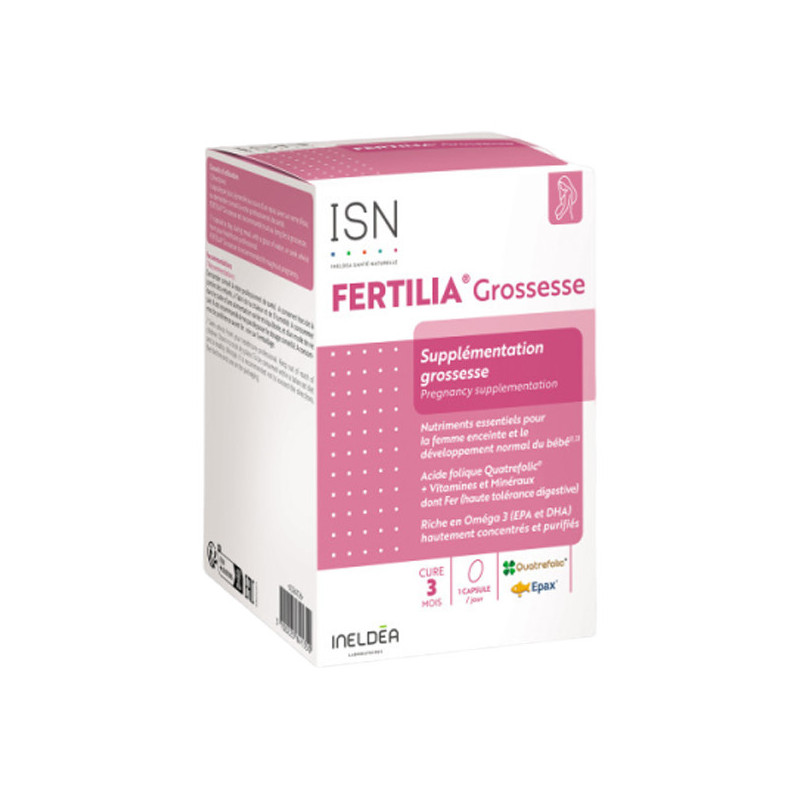 Ineldéa Santé Naturelle Fertilia Supplémentation grossesse 90 capsules Ineldéa Santé Naturelle Fertilia Supplémentation grossesse 90 capsules
