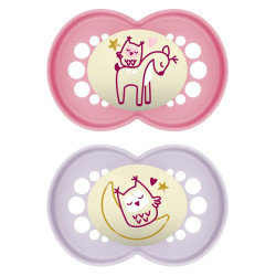 MAM Original Sucettes orthodontiques 16+ mois Planet Lover lot de 2