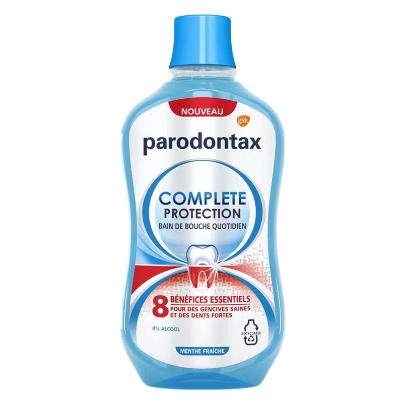 Parodontax Complete Protection Bain de bouche quotidien 500ml