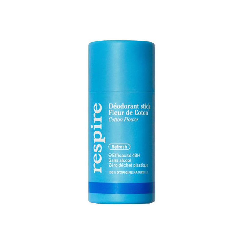 Respire Déodorant fleur de coton bio stick 50gr Respire Déodorant fleur de coton bio stick 50gr
