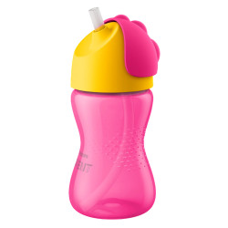 Philips Avent Tasses à paille rose 12 mois et + 300ml
