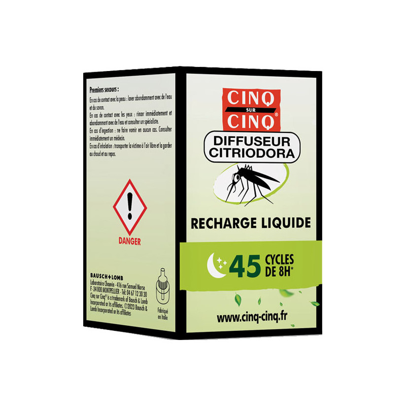 Cinq sur Cinq Recharge liquide anti-moustiques 35ml Cinq sur Cinq Recharge liquide anti-moustiques 35ml