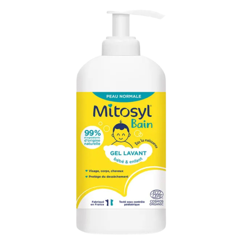 Mitosyl Bain Gel lavant bébé & enfant peau normale 490ml Mitosyl Bain Gel lavant bébé & enfant peau normale 490ml