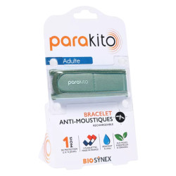 Parakito Bracelet Anti-moustiques rechargeable adulte - Kaki