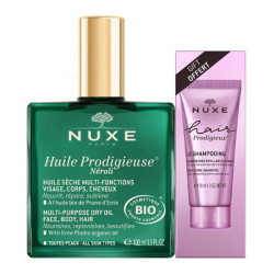 Nuxe Huile Prodigieuse néroli 100ml + Le shampooing brillance miroir 30ml