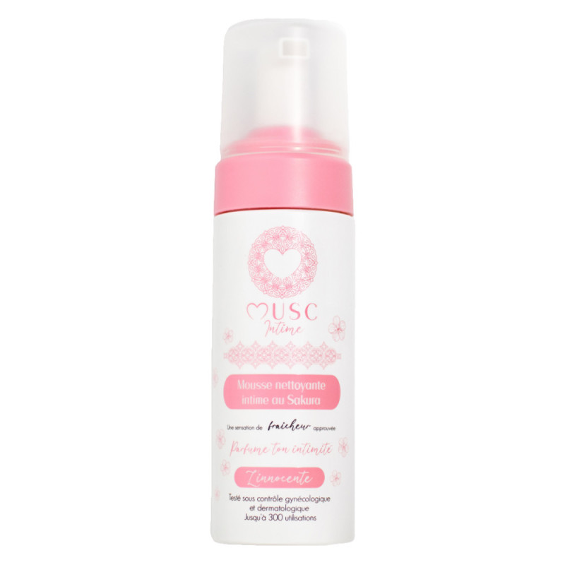 Musc Intime L'innocente Mousse nettoyante Sakura 150ml Musc Intime L'innocente Mousse nettoyante Sakura 150ml