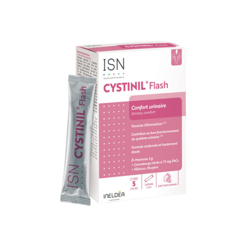Ineldea Santé Naturelle Cystinil Flash Confort urinaire 10 sticks Ineldea Santé Naturelle Cystinil Flash Confort urinaire 10 sticks