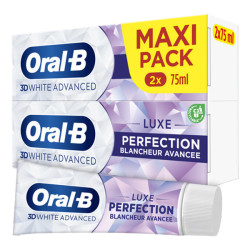 Oral-B 3D White Advanced Luxe perfection dentifrice 2 x 75ml