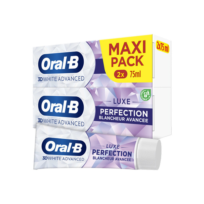 Oral-B 3D White Advanced Luxe perfection dentifrice 2 x 75ml