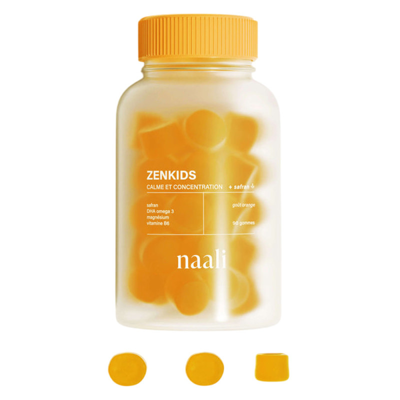 Naali Zenkids Calme et concentration Orange 90 gommes Naali Zenkids Calme et concentration Orange 90 gommes