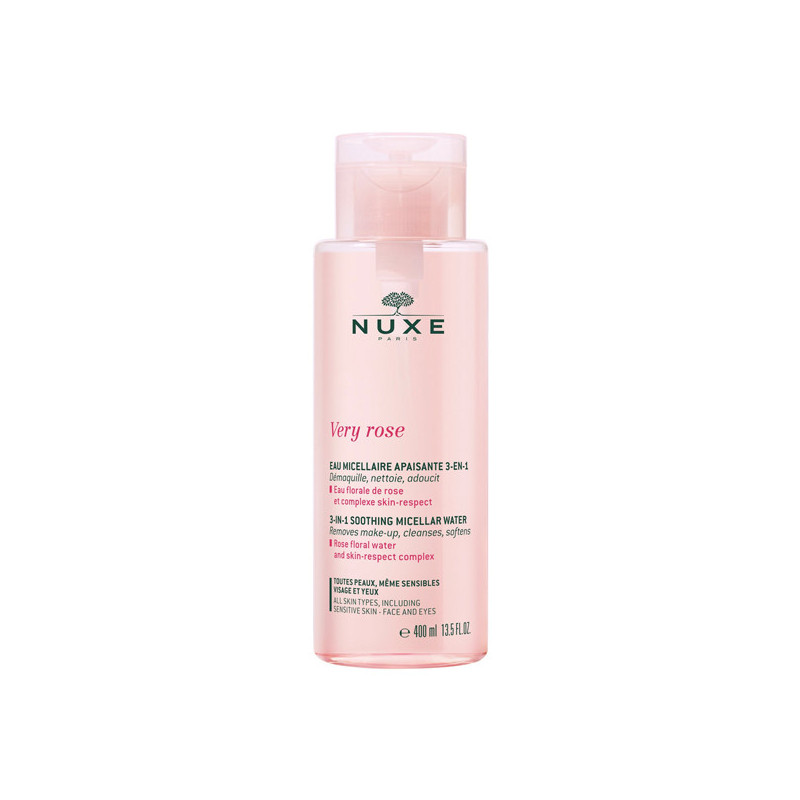 Nuxe Very Rose Eau micellaire apaisante 3-en-1 - 400ml Nuxe Very Rose Eau micellaire apaisante 3-en-1 - 400ml