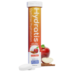 Hydratis Solution d'hydratation arôme pomme cannelle 20 comprimés effervescents