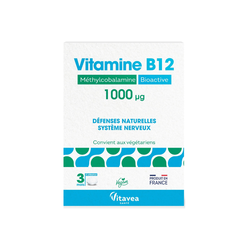 Vitavea Santé Vitamine B12 1000 µg 90 comprimés Vitavea Santé Vitamine B12 1000 µg 90 comprimés