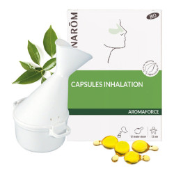 Pranarôm Aromaforce Inhalation 15 capsules + inhalateur bio
