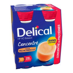 Delical Boisson Concentré HP HC pêche abricot 4 x 200ml
