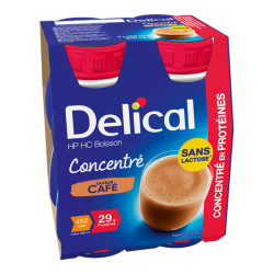 Delical Boisson Concentré HP HC saveur café 4 x 200ml