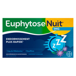 Euphytose Nuit Endormissement plus rapide 60 comprimés