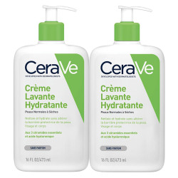 CeraVe Crème lavante hydratante lot de 2 x 473ml