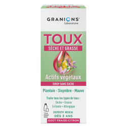 Granions Sirop toux sèche et grasse 120ml