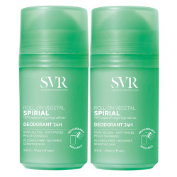 SVR Spirial Déodorant 24H Roll-on végétal lot de 2 x 50ml