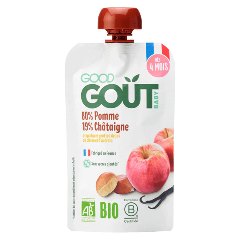 Good Goût Pomme Châtaigne dès 4 mois bio 120gr