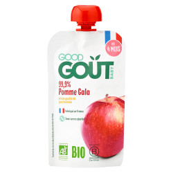 Good Goût Pomme Gala Purée de fruits bio 120gr