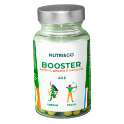 Nutri&Co Booster caféine & ginseng & manguier 40 gélules