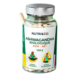 Nutri&Co Ashwagandha KSM-66 bio 120 gélules