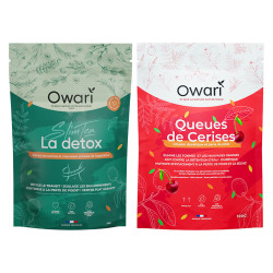 Owari Duo Slim'Tea La Détox + Queues de Cerises 2x50gr
