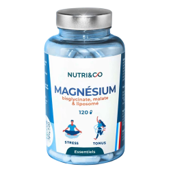 Nutri&Co Magnésium Bisglycinate, malate & liposomé 120 gélules