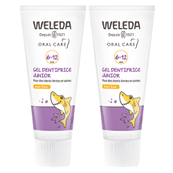 Weleda Gel dentifrice junior 6-12 ans avec fluor lot de 2x50ml