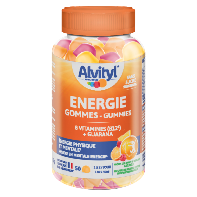 Alvityl Énergie 8 vitamines & guarana 50 gummies