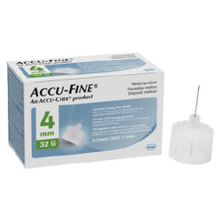 Accu-Fine Aiguilles 32G 4mm 100 pièces