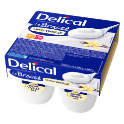Delical Dessert Lacté HP HC Le Brassé saveur Vanille 4x200gr