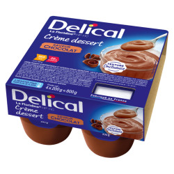 Delical La Floridine HP HC Crème dessert saveur Chocolat 4x200gr