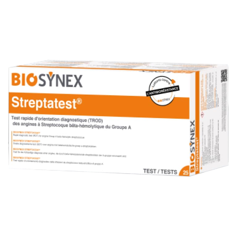 Biosynex Streptatest 25 pièces Biosynex Streptatest 25 pièces