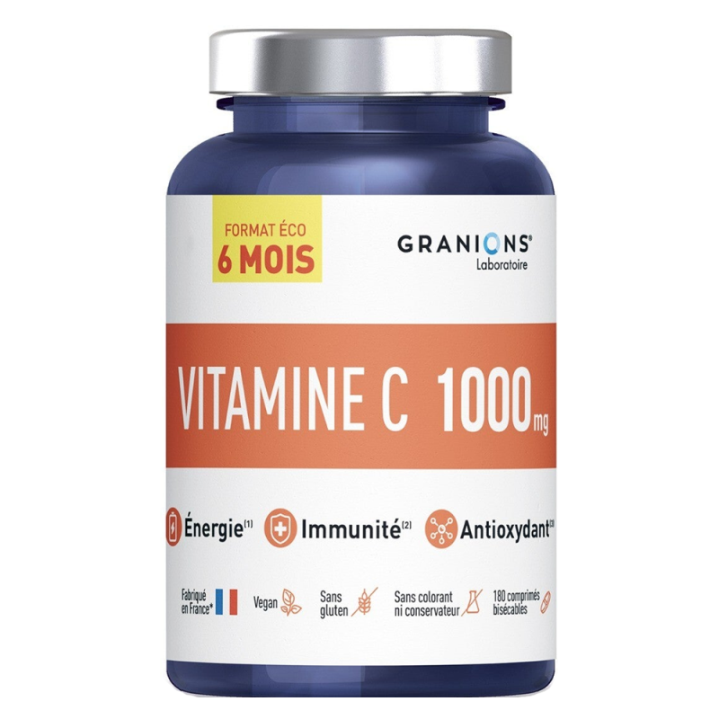 Granions Vitamine C 1000 mg 180 comprimés Granions Vitamine C 1000 mg 180 comprimés