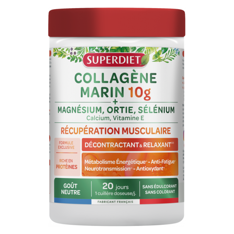 Superdiet Collagène Marin 10g Récupération musculaire 240gr