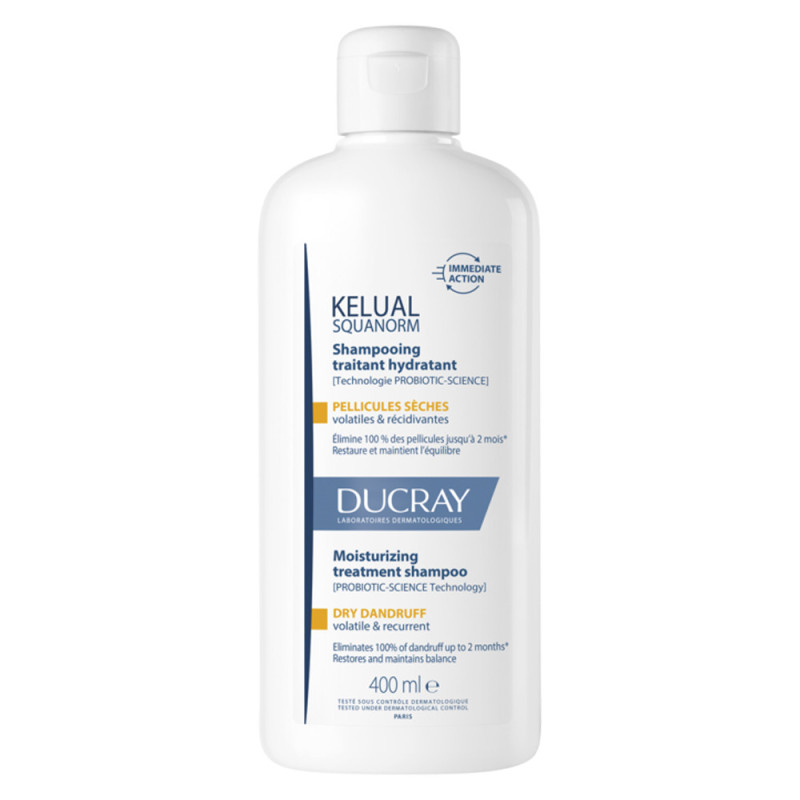 Ducray Kelual Squanorm  Shampooing pellicules sèches 400ml