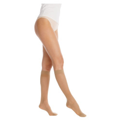 Sigvaris Dynaven Transparent Classe 2 Chaussettes ML beige bronzé