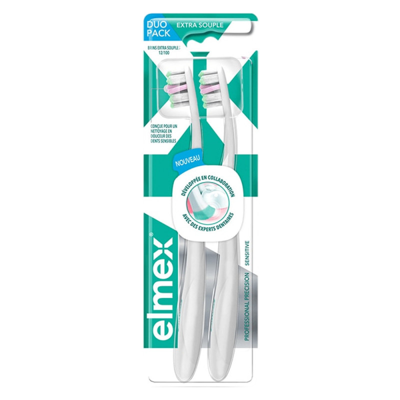 Elmex Professional Precision Sensitive Brosse à dents duo pack Elmex Professional Precision Sensitive Brosse à dents duo pack