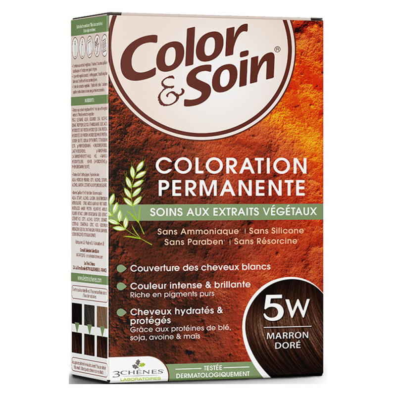 Les 3 chênes Color & Soin Coloration permanente 5W Marron doré