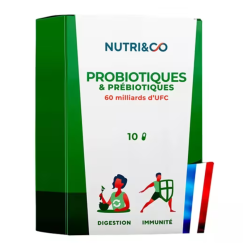 Nutri&Co Probiotiques et prébiotiques 10 gélules