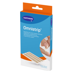 Hartmann Omnistrip 12 bandelettes de suture cutanées adhésives 6 x 38 mm