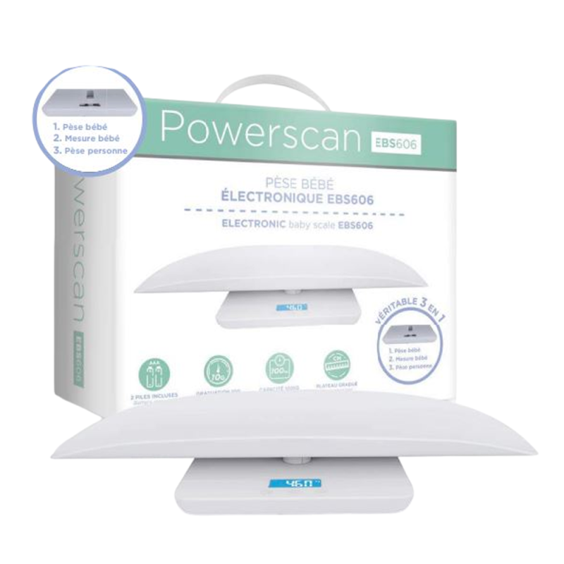 Ageti Powerscan Pèse bébé electronique 3 en 1 EBS606 Ageti Powerscan Pèse bébé electronique 3 en 1 EBS606